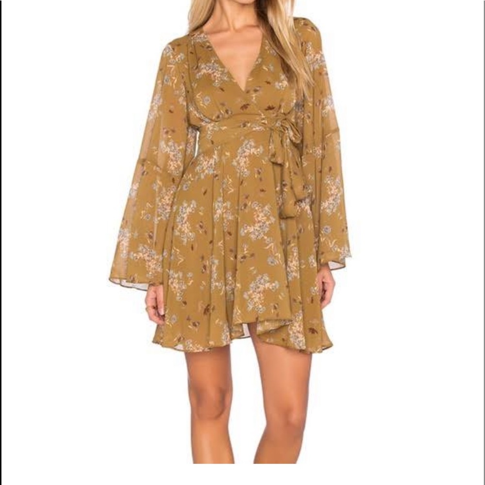 Free People Lilou Bell Sleeve Dress